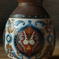 c.1900 Pair of Villeroy & Boch German Mettlach Antique Pottery Enamel Vases #1829 - Tommy's Treasure