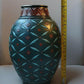 German c1900 Villeroy & Boch Mettlach Stoneware Ceramic Gilt Enamel Antique Vase - Tommy's Treasure