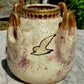 c.1900 Austrian Amphora Teplitz Pottery Enamelled Gull Vase Antique Art Nouveau - Tommy's Treasure