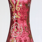 Antique 19th C. Bohemian Czech Enamelled Cranberry Gold Gilt Glass Vase 28.5 cm - Tommy's Treasure