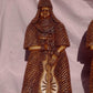 Benin Edo Warrior Figures Wood Carving Sculptures Nigerian Africa 24" - Tommy's Treasure