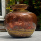 Antique Indian Brass & Copper Ganga Jamuna Lota Holy Religious Water Pot Vase - Tommy's Treasure