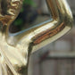 English 19th Century Victorian Antique Brass Woman Cymbalist Figurine - Lozenge Mark - Tommy's Treasure