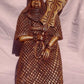 Benin Edo Warrior Figures Wood Carving Sculptures Nigerian Africa 24" - Tommy's Treasure