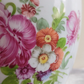 c.1890 Dresden German Porcelain Hand Painted Flowers Antique Jardiniere Plant Pot