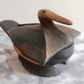 African Tribal Rotse Lozi Zambia Zoomorphic Duck Bowl Container Wood Carving - Tommy's Treasure