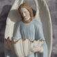19th Century Holy Water Font Religious Irish Bisque Porcelain Angel - Tommy's Treasure