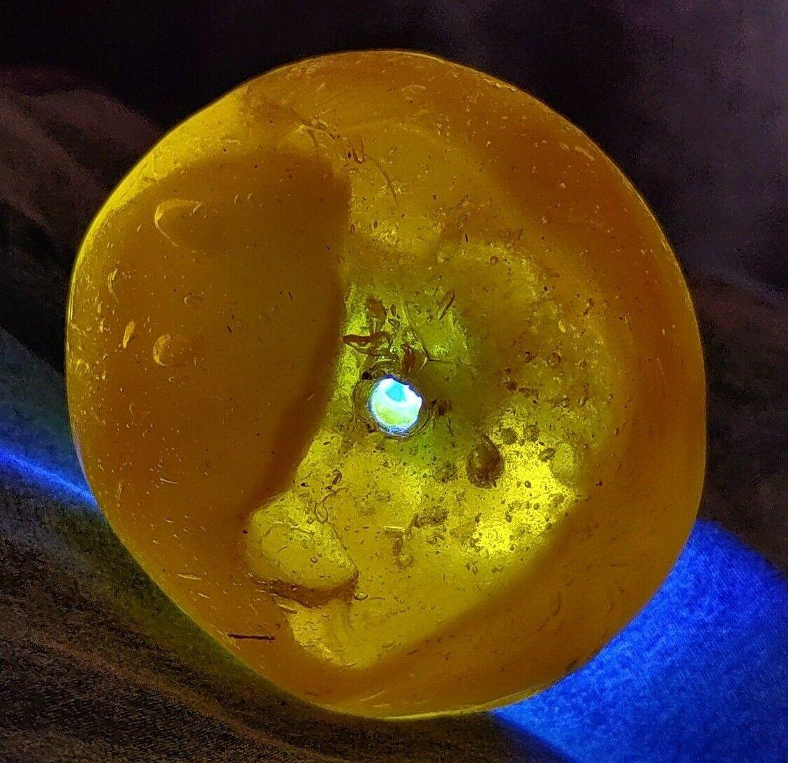 Large Antique Natural Berber Amber Trade Bead Ethnic Moroccan Tribal - 64 Grams - Tommy's Treasure
