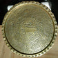Antique Persian Qajar Embossed Brass Tray Islamic Middle East Calligraphy - Tommy's Treasure
