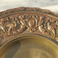 Large 19th Century Ornate Copper & Brass Cherub Antique Inkwell Inkstand