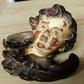 Antique Pair of German Baroque Cherub Angel Putti Head Plaster Wood Wall Plaques - Tommy's Treasure