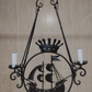 Italian 19th Century Antique Wrought Iron Nautical Sailing Ship Light Chandelier - Tommy's Treasure