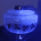 Victorian Oil Lamp Enamelled Opalescent Font Duplex Burner Globe Shade - Tommy's Treasure