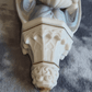 19th Century Holy Water Font Religious Irish Bisque Porcelain Angel - Tommy's Treasure