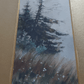 Antique Pair Signed Watercolour Forest Landscape Art Paintings Edwardian Frames - Tommy's Treasure