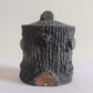 Antique Naturalistic Pottery Tree Trunk Stump Tobacco Jar Pot Black Forest Style - Tommy's Treasure