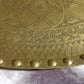 Persian Qajar Embossed Brass Tray Islamic Middle East Calligraphy 58 cm - Tommy's Treasure