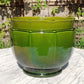 English Antique Joseph Holdcroft Green Glazed Ceramic Pottery Jardiniere Planter - Tommy's Treasure