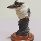 Vintage Australian Pottery Porcelain Perched Kookaburra Kingfisher Bird Figurine - Tommy's Treasure