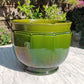 English Antique Joseph Holdcroft Green Glazed Ceramic Pottery Jardiniere Planter - Tommy's Treasure