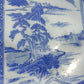 Antique Japanese Meiji Igezara Porcelain Blue & White Landscape Mount Fuji Plate - Tommy's Treasure
