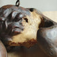 Antique Pair of German Baroque Cherub Angel Putti Head Plaster Wood Wall Plaques - Tommy's Treasure