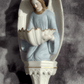 19th Century Holy Water Font Religious Irish Bisque Porcelain Angel - Tommy's Treasure