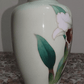 Japanese Ando Showa Sato Cloisonne Green Enamel Vase Mid 20th Century - 19 cm - Tommy's Treasure