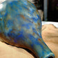 Antique Heavily Glazed English Pottery Ceramic Mottled Drip Bottle Shaped Vase - Tommy's Treasure